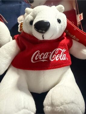 Coca-Cola Red and White Olympic Torch Plush Patch